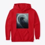 Felpa con cappuccio rossa Reaven Mystical Design