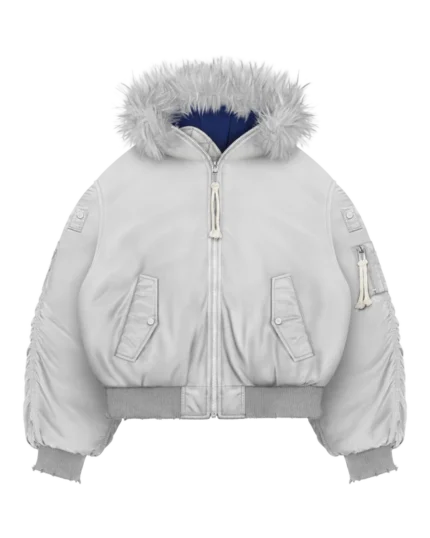 Giacca in pelliccia grigio Reaven