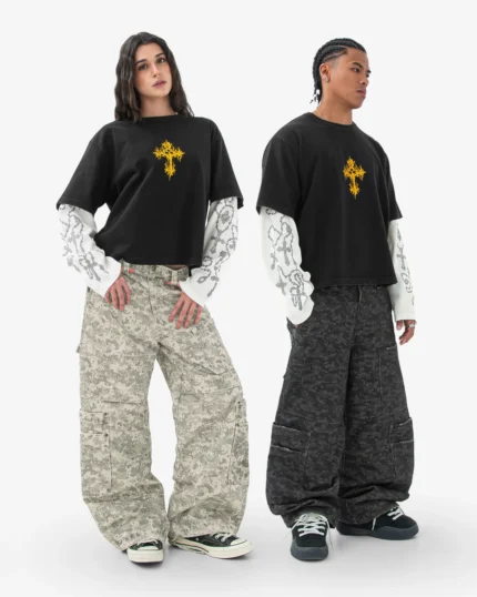 Camicia termica a maniche lunghe Raven Holy nera