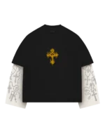 Camicia termica a maniche lunghe Raven Holy nera