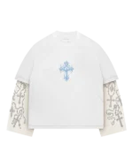 Camicia termica a maniche lunghe Raven Holy White