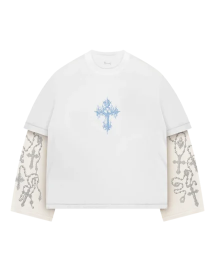 Camicia termica a maniche lunghe Raven Holy White