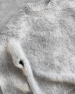 Maglia in mohair grigio perla Reaven