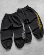 Pantaloni della tuta Astrosweatpants neri e gialli Reaven