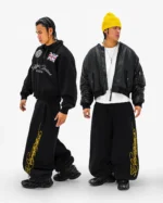 Pantaloni della tuta Astrosweatpants neri e gialli Reaven