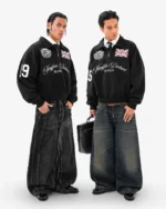 Polo Reaven Black Mayfair con mezza zip