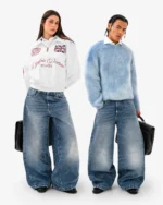 Jeans in denim blu Rift in resina Reaven