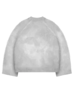 Maglia in mohair grigio perla Reaven