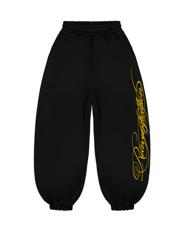 Pantaloni della tuta Astrosweatpants neri e gialli Reaven Pantaloni della tuta Astrosweatpants neri e gialli Reaven